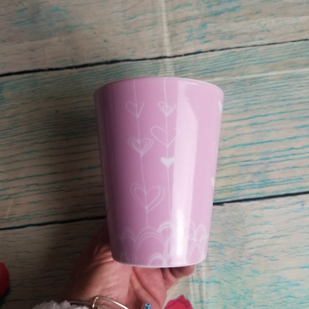 Starbucks pink doodle heart coffee/tea  mug